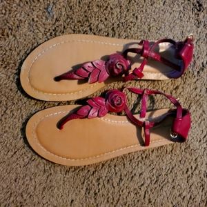 Burgundy Sandles